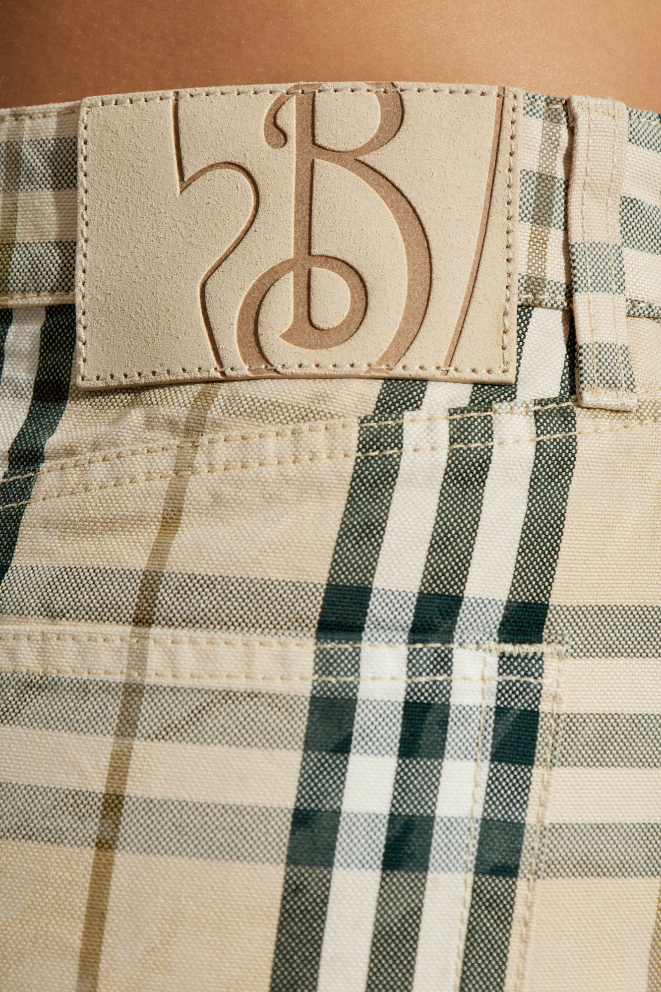 スカート BURBERRY SKIRTS SAND IP CHECK Check Cotton Skirt in Sand | Burberry® Official